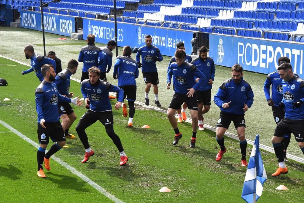 El Deportivo entrena en Riazor