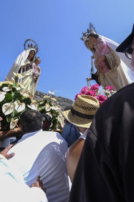 21-07-19 GRAN CANARIA. PUERTO DE ARGUINEGUIN-PUERTO DE MOGAN. MOGAN. Procesión marítima de la Virgen delCarmen desde el Puerto de en Arguineguín hasta el Puerto de Mogán.Fotos: Juan Castro  | 21/07/2019 | Fotógrafo: Juan Carlos Castro