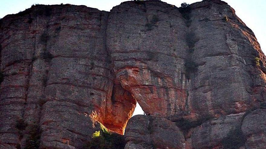 La roca Foradada és un dels espais icònics de Montserrat