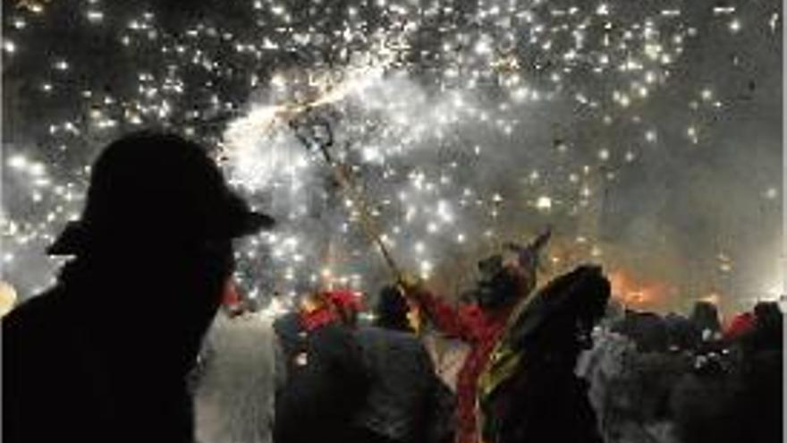 Imatge de l&#039;edició de l&#039;any passat del correfoc, que clou la festa major