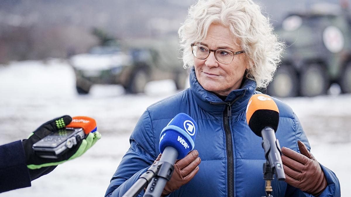 Christine Lambrecht, ministra de Defensa de Alemania.