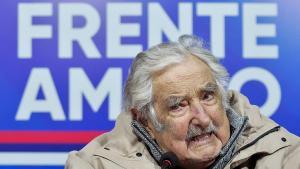 José Mujica durante una rueda de prensa