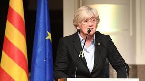 Clara Ponsatí, durante un acto en Bruselas.