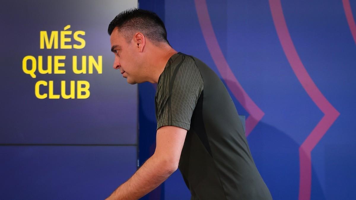Xavi Hernández, en la previa del Barça - Real Sociedad de La Liga 2023/24