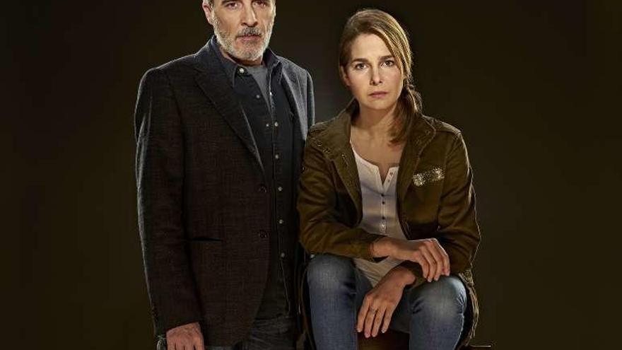 Fernando Guillén Cuervo y Natalia Sánchez, en &quot;Oleanna&quot;.