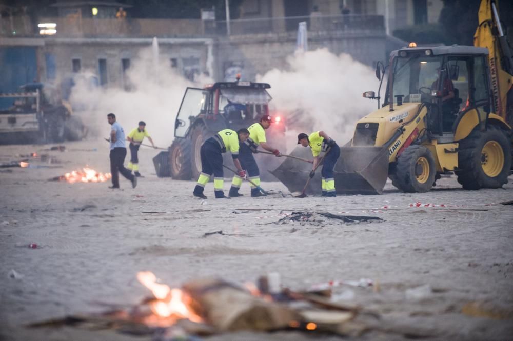 Así transcurrió la noche y amanecieron las playas