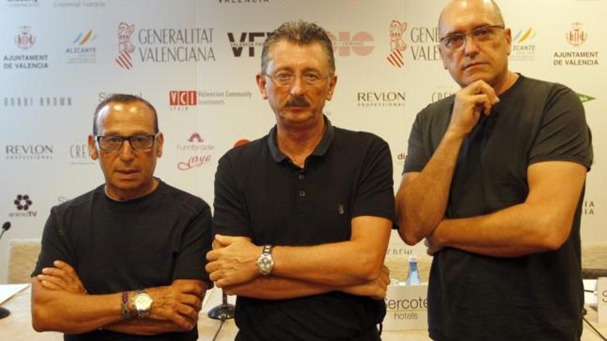 Javier Calvo, Álex Vidal y Josep Lozano, durante la presentación