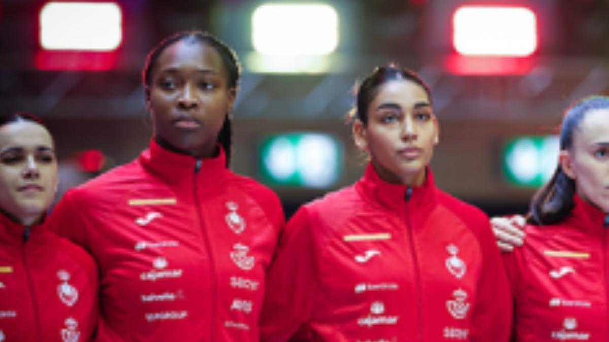 Las jugadoras de la selección española de balonmano