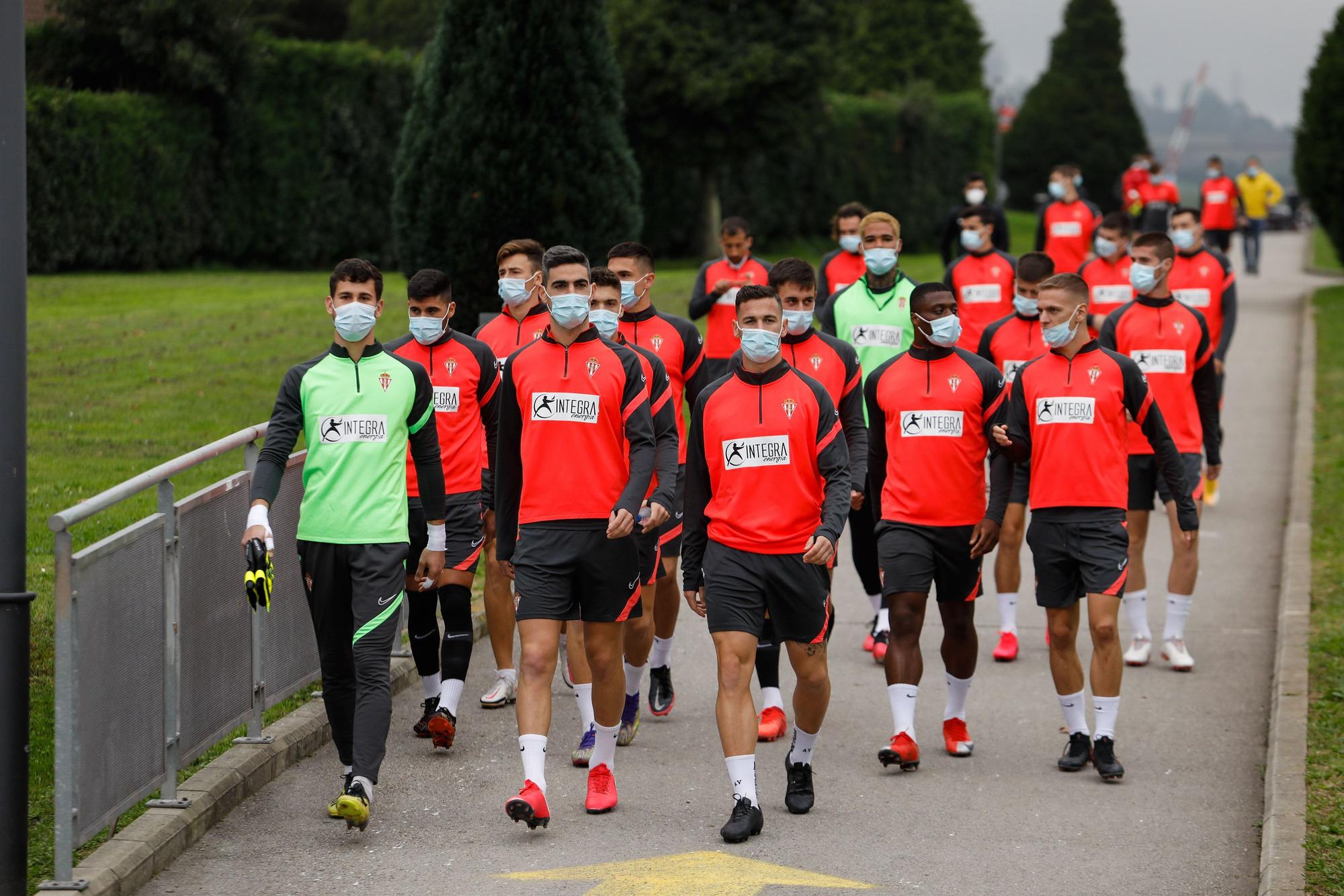 Entrenamiento del Sporting