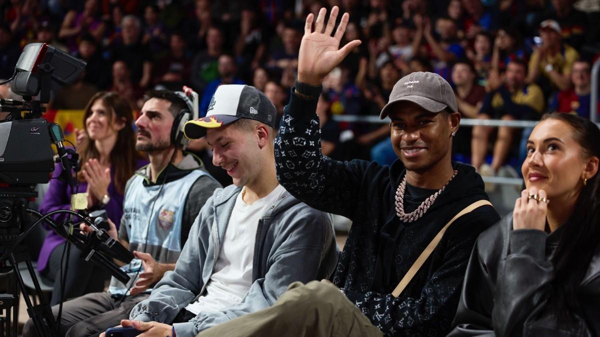 Rashford y Roony disfrutaron en el Palau