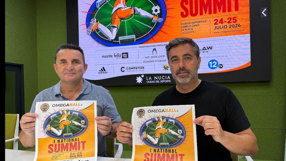 La presentación de este torneo “Omegaball” ha contado con la presencia Raul Martínez, director de Omegaball Spain y Bernabé Cano, alcalde de La Nucía.