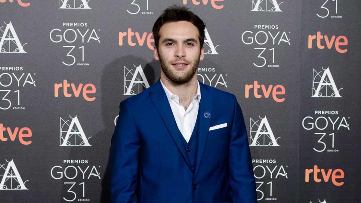 Ricardo Gómez en el cóctel de nominados de 'Los premios Goya 2017'