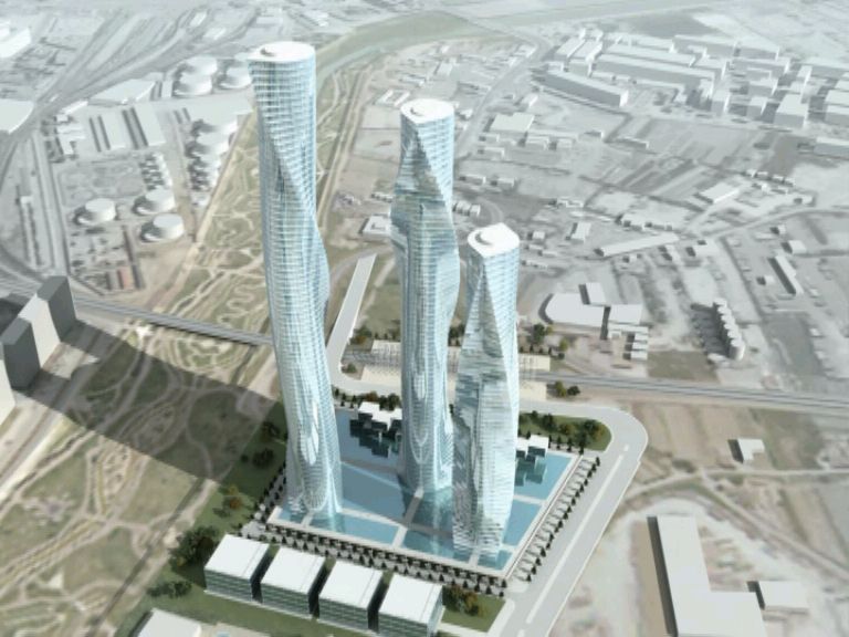 Así sería el ‘skyline’ de València con las fallidas Torres Calatrava