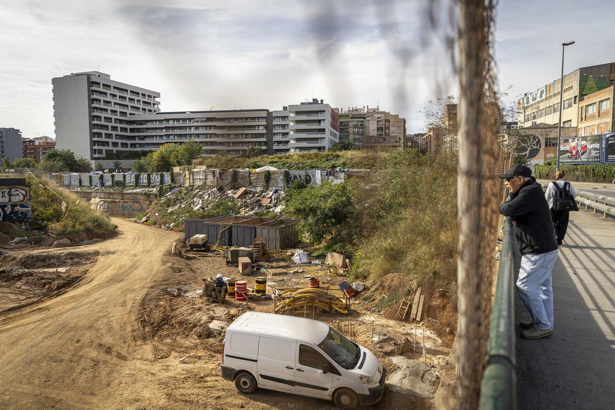 Así están las obras de la futura estación de la Sagrera