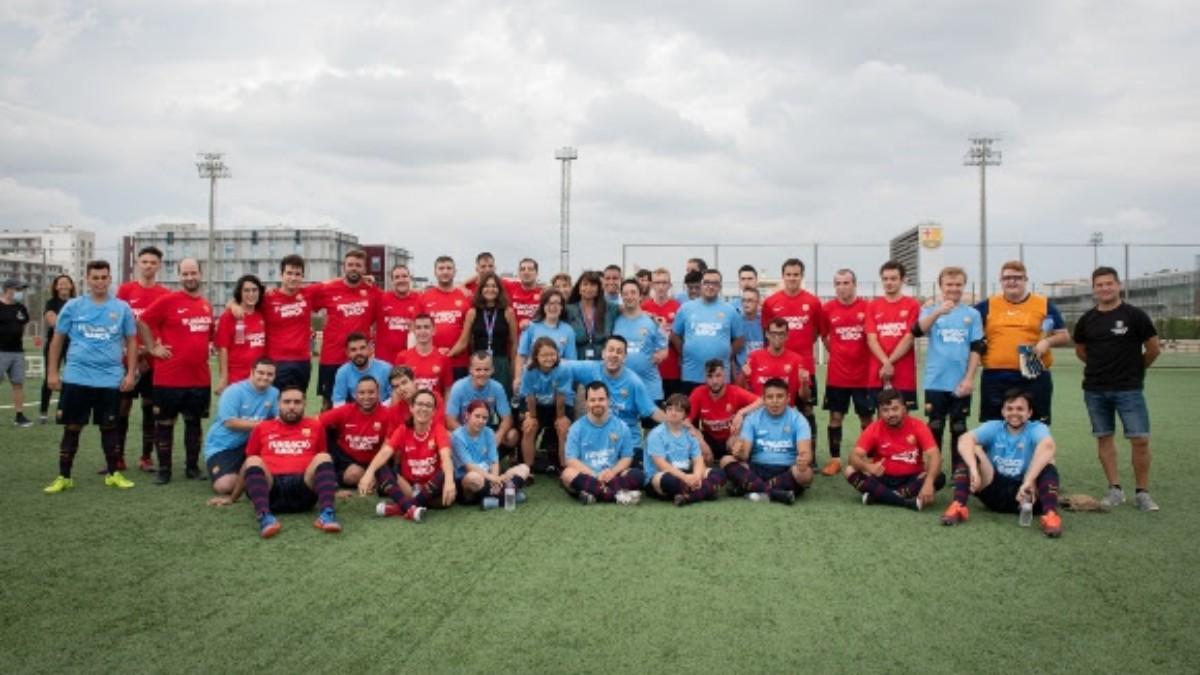 Integrantes del equipo Fundación Barça Genuine