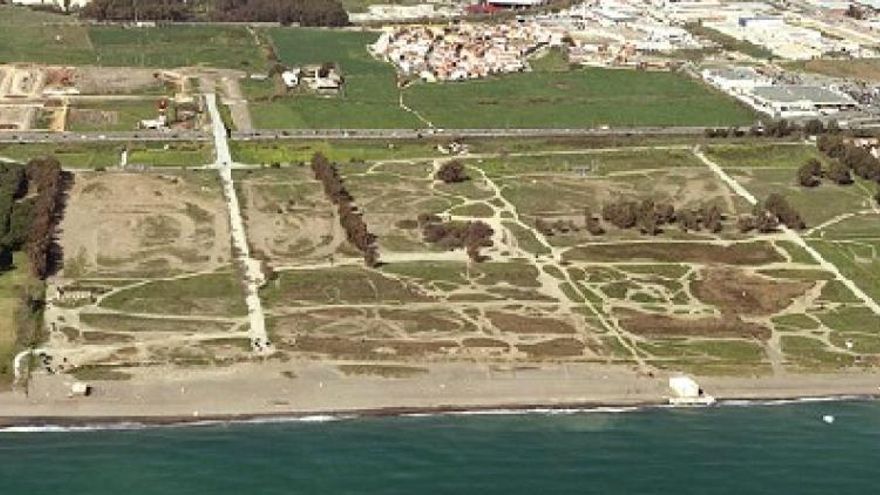 Los suelos de Arraijanal en una vista aérea desde el mar.