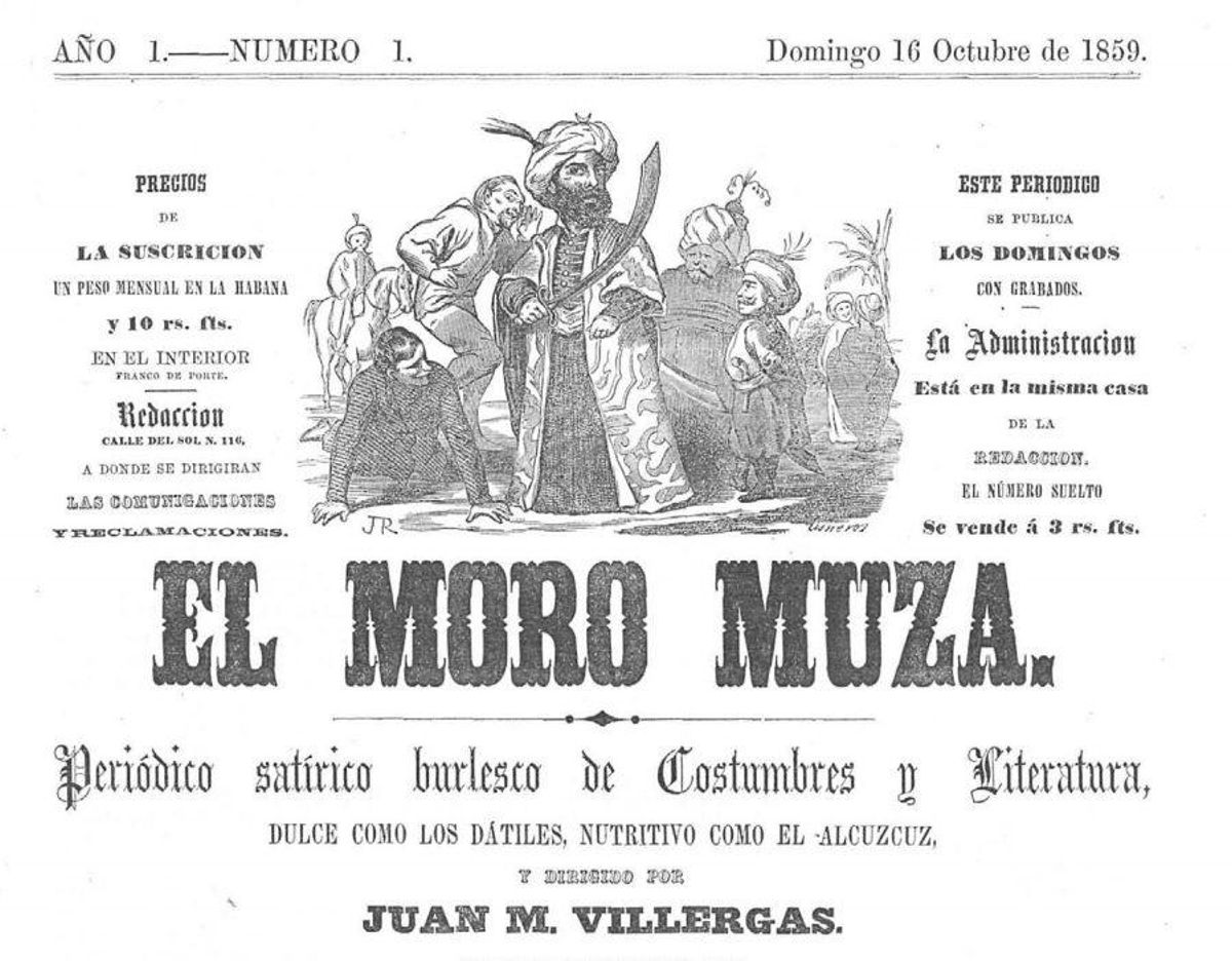 Número 1 de 1859 de 'El Moro Muza', revista satírica