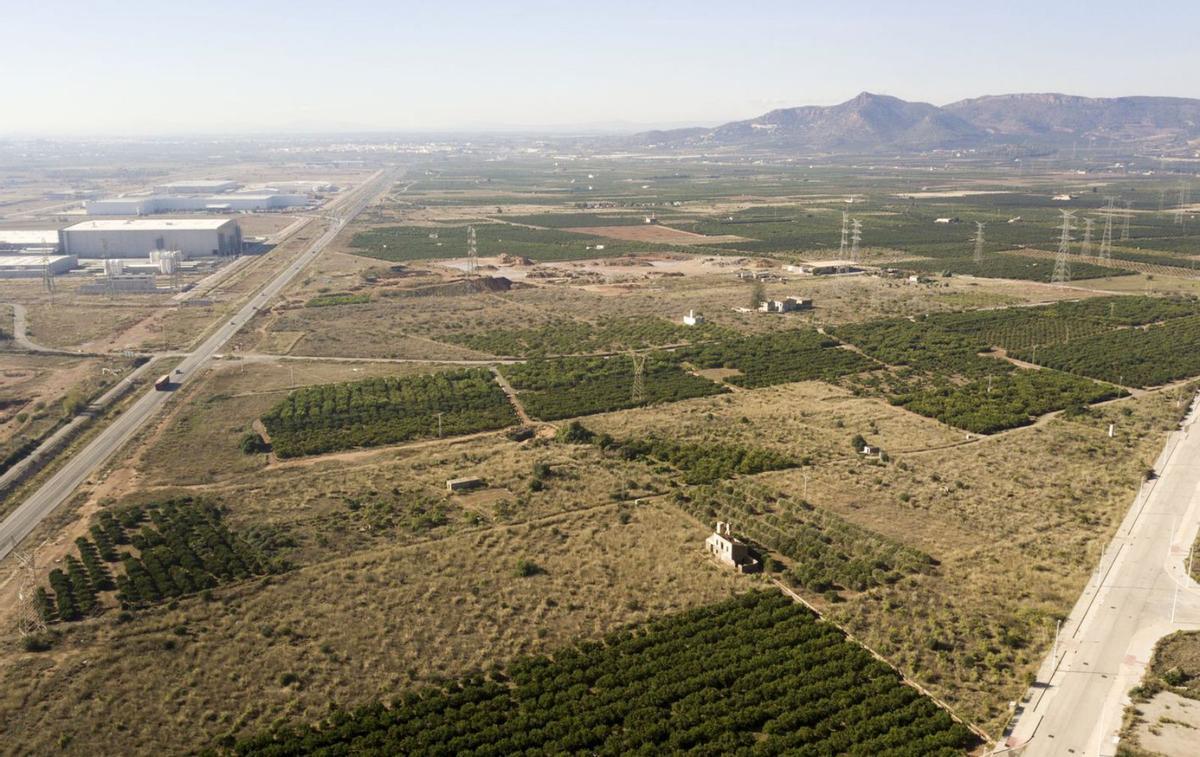 Terrenos todavía pendientes de urbanizar para la segunda fase de Parc Sagunt. | LEVANTE-EMV