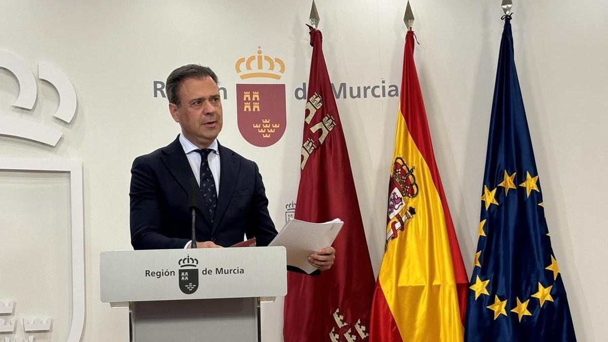 Marcos Ortuño, este jueves en el Palacio de San Esteban.