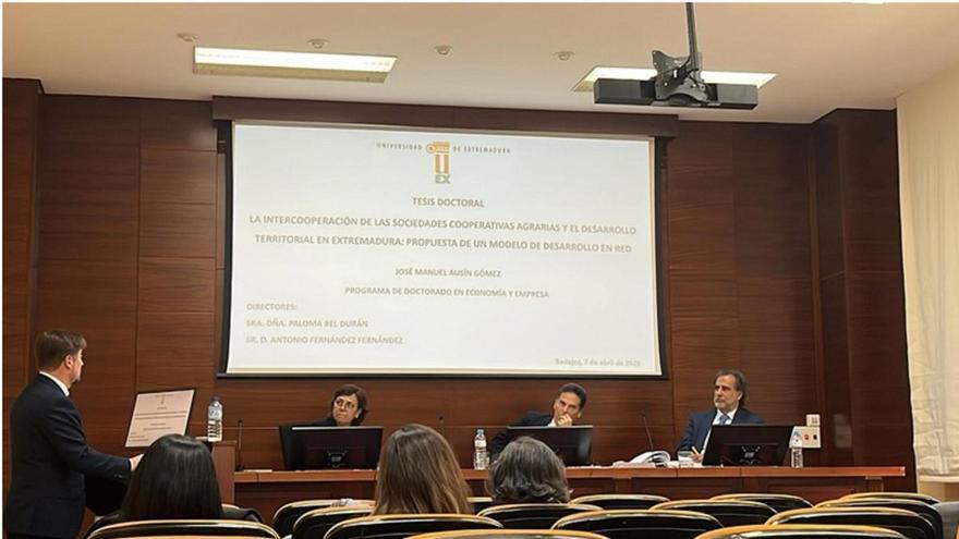 Una tesis doctoral propone un modelo de intercooperación entre cooperativas agroalimentarias para impulsar el desarrollo territorial en Extremadura