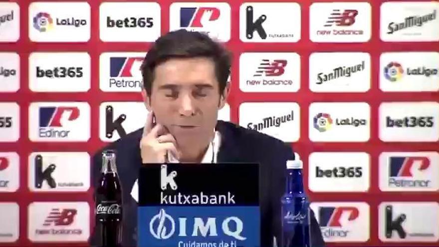 Así reacciona Marcelino cuando le preguntan por la Copa del Rey que ganó con el Valencia