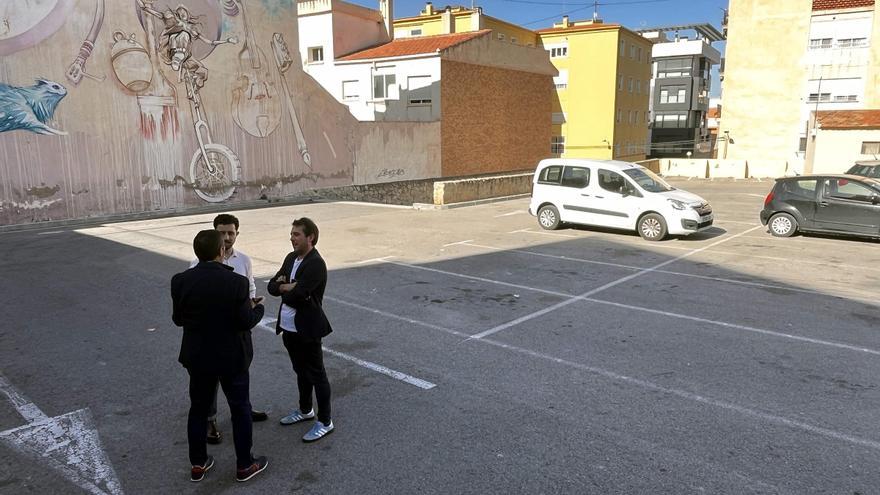 Aparcamiento donde se ubicará el cuartelillo festero de Petrer para visitantes y vecinos.