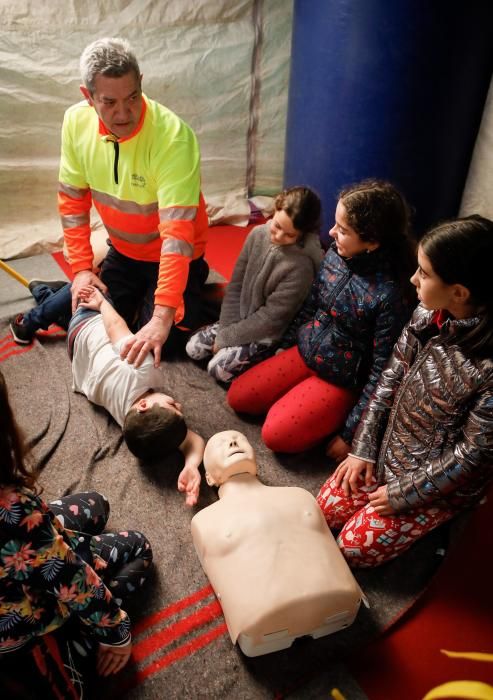 Taller de Transisa con niños en Mercaplana