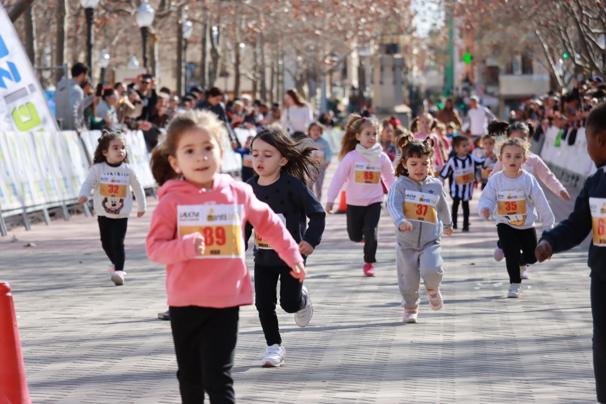 Las mejores imágenes de la maratón infantil en Castelló