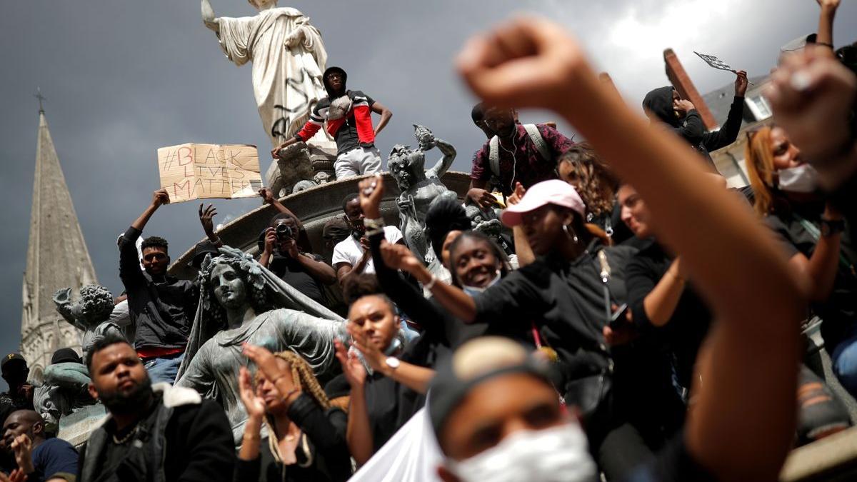 Manifestación por la muerte de George Floyd.