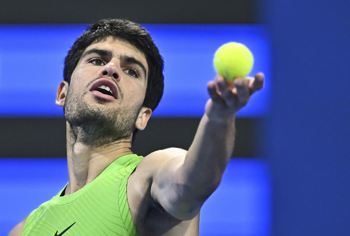 Carlos Alcaraz, en el ATP 500 de Doha