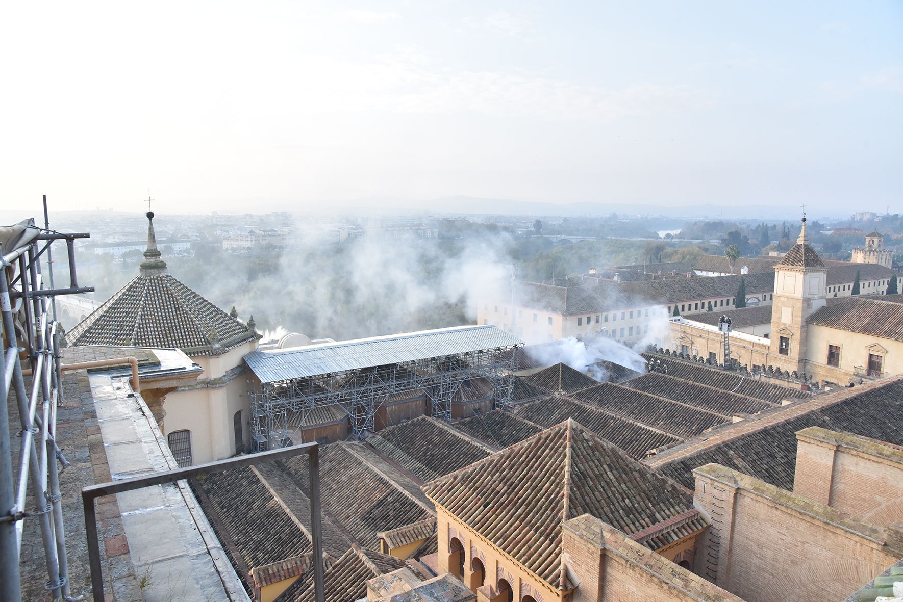 Simulacro de incendio en la Mezquita-Catedral de Córdoba