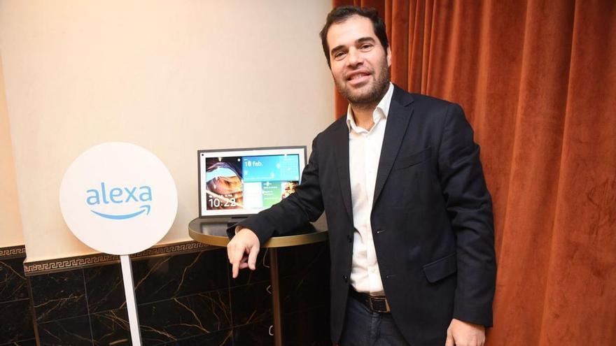 Andrés Pazos, responsable de negocio de Alexa en España, ayer en A Coruña. | // CARLOS PARDELLAS