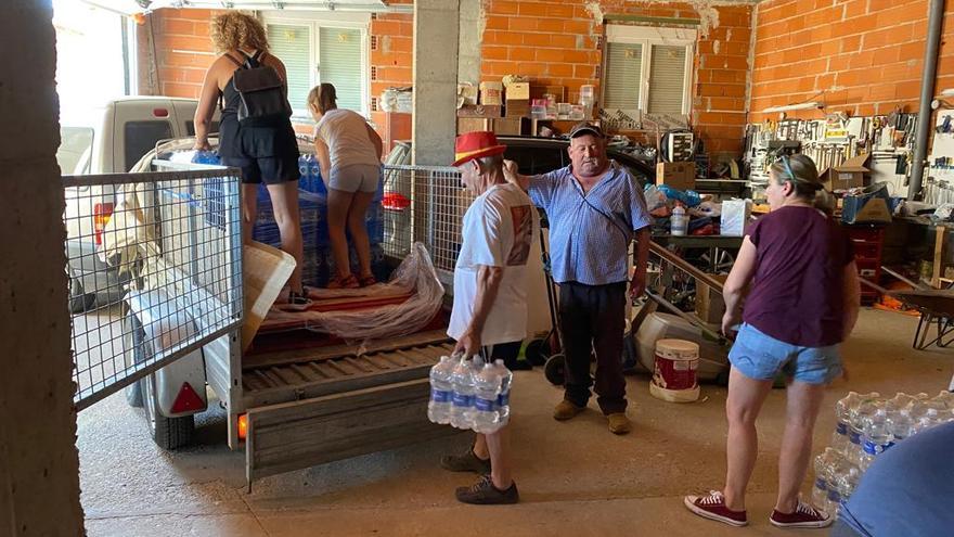 Vecinos de Toro preparan la caravana de alimentos entregados en Losacio