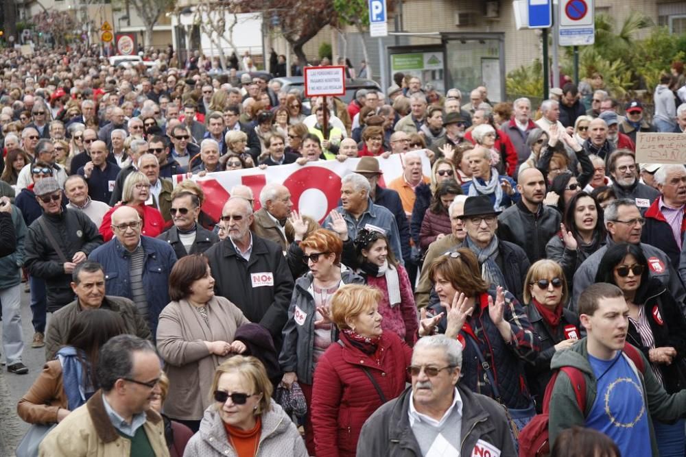 Manifestación por unas pensiones dignas en Murcia