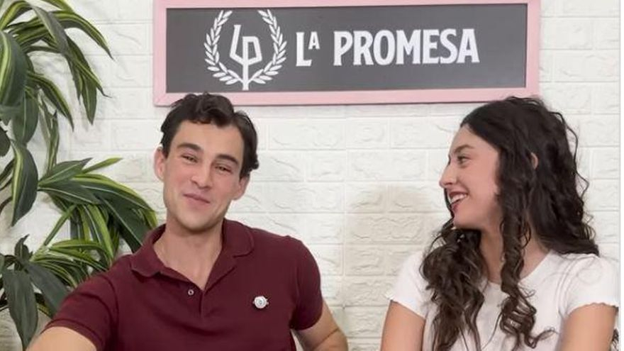 Xavi Lock y su compañera Marta Costa en un vídeo de Instagram.