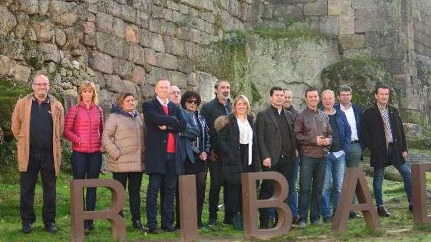 Gonzalo Caballero en su visita a Ribadavia. // FdV