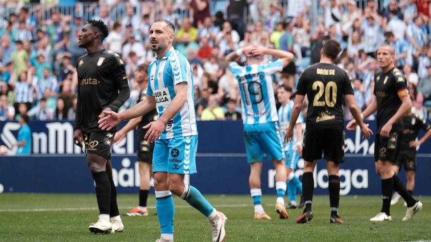 Horario y dónde ver por TV el Málaga CF-AD Ceuta, jornada 21 de LaLiga Hypermotion