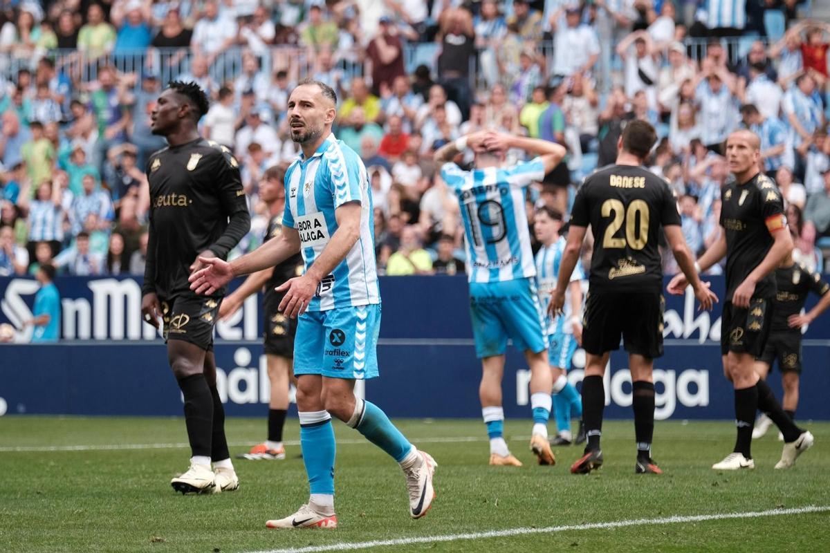 El Málaga CF y la AD Ceuta se vieron las caras hace dos años en Primera RFEF.