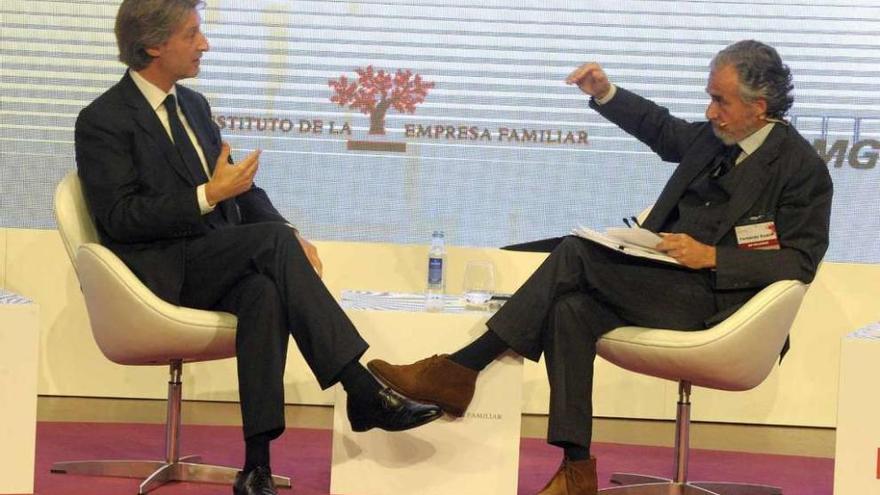 Jean-Charles Decaux y Fernando Rodés, durante su diálogo en la jornada de ayer.