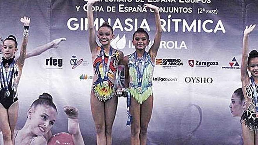 Isaza y Fonseca, en lo mÃ¡s alto del podio en el Campeonato de EspaÃ±a infantil.