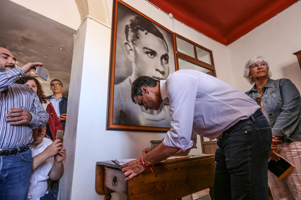 Visita de Pedro Sánchez a Orihuela