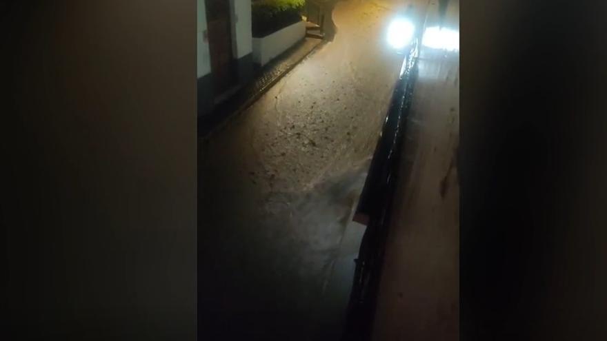 Lluvias en Agaete tras el paso de la borrasca Olivier