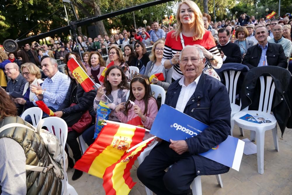 Pablo Casado visita Murcia un día antes del cierre de campaña