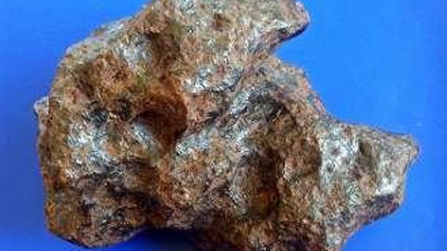 Uno de los meteoritos.