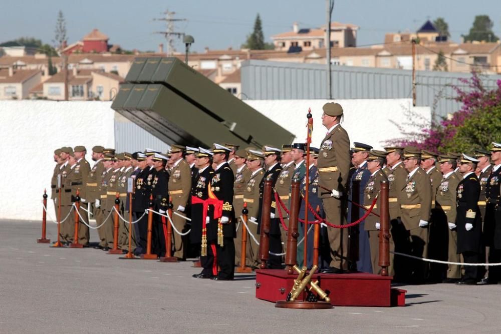 Acto por la festividad de Santa Bárbara en el Cuartel de Artillería Antiaérea de Cartagena