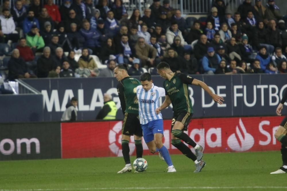 Partido del Málaga CF y la Ponferradina en La Rosaleda.