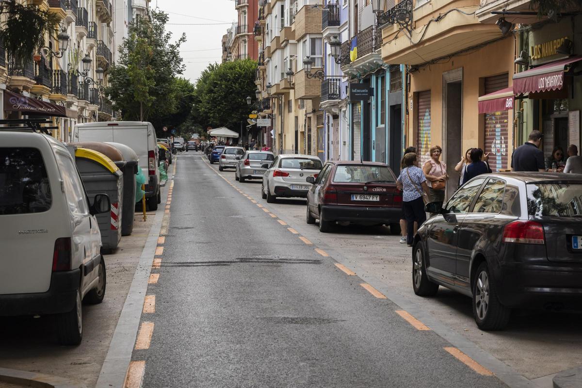 Zonas naranja y verde en València.