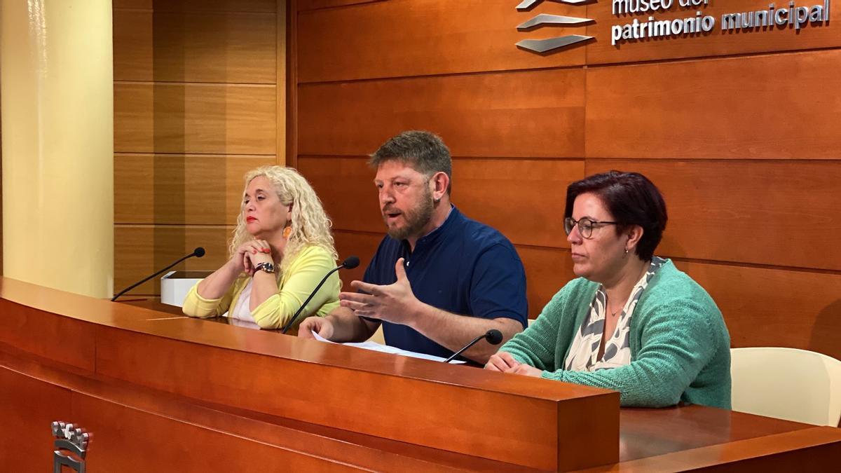 Los tres concejales de Unidas Podemos