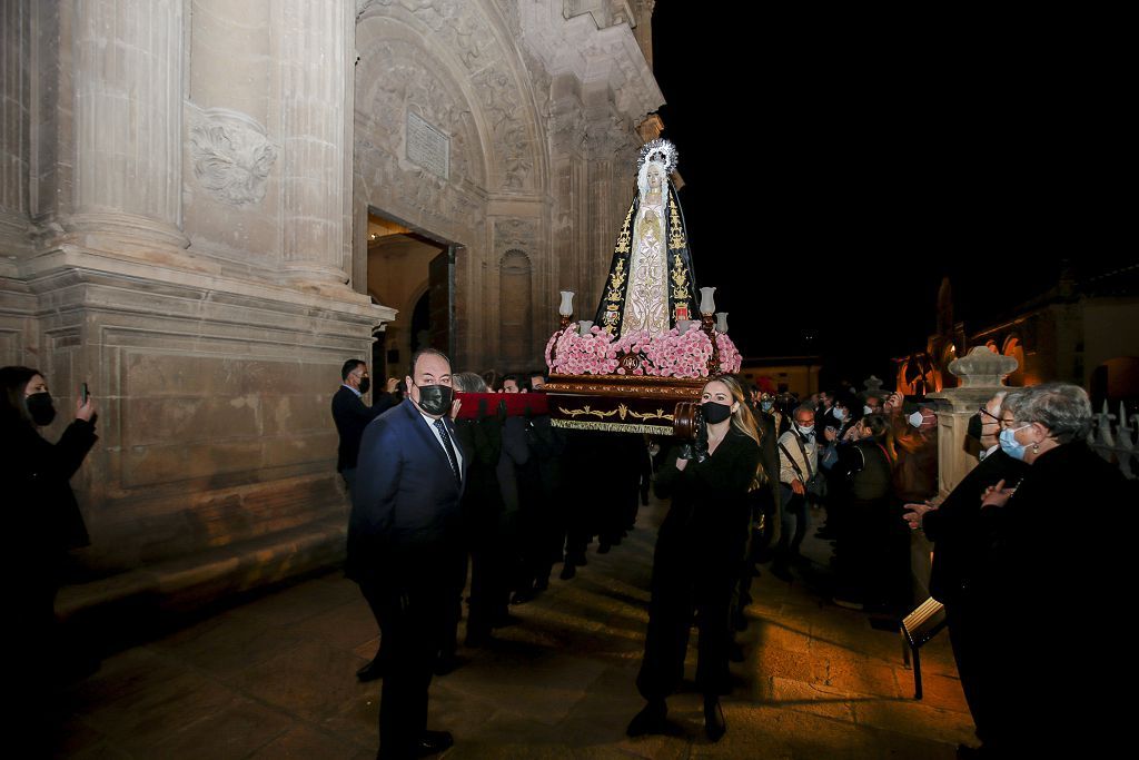 Semana Santa de Lorca 2022: Virgen de la Soledad del Paso Negro, iglesia y procesión