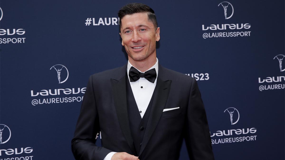 Lewandowski fue uno de los protagonistas en la gala de los premios Laureus